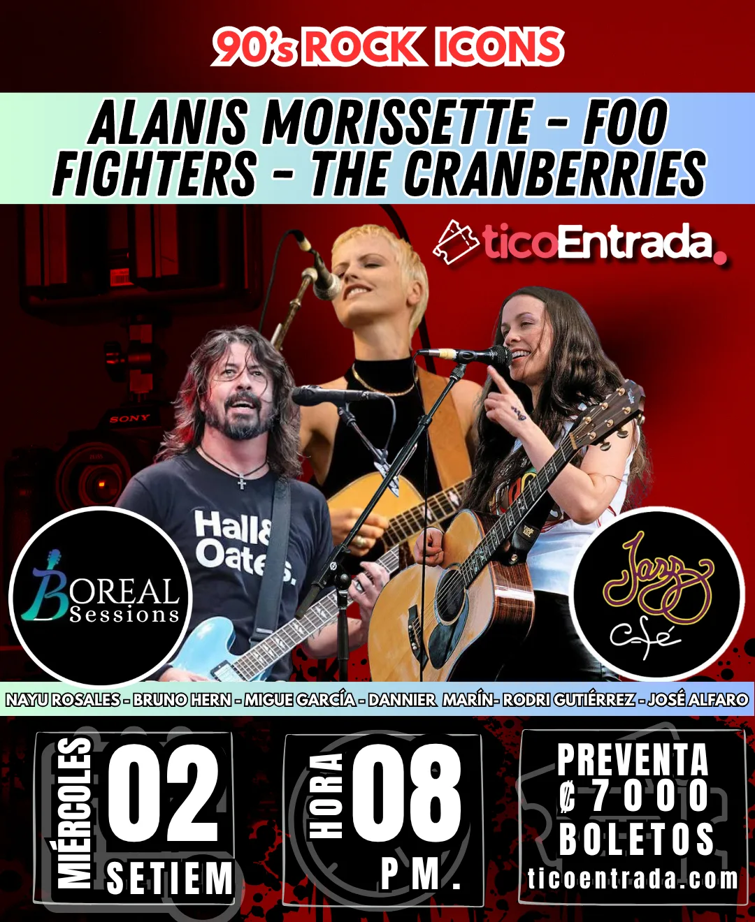 Afiche de 90’s ROCK ICONS