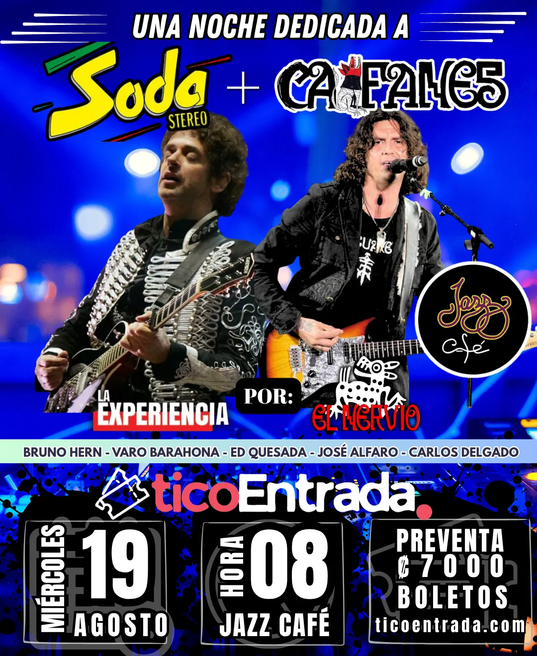 Imagen de UNA NOCHE DEDICADA A SODA STEREO Y CAIFANES